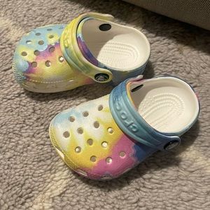 Rainbrow infant crocs